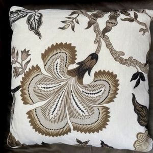 Schumacher Hot House Flowers 18x18 Pillows with down inserts